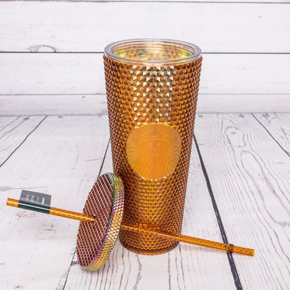 Starbucks Honeycomb studded Gold / Copper Tumbler - Picture 4 of 4